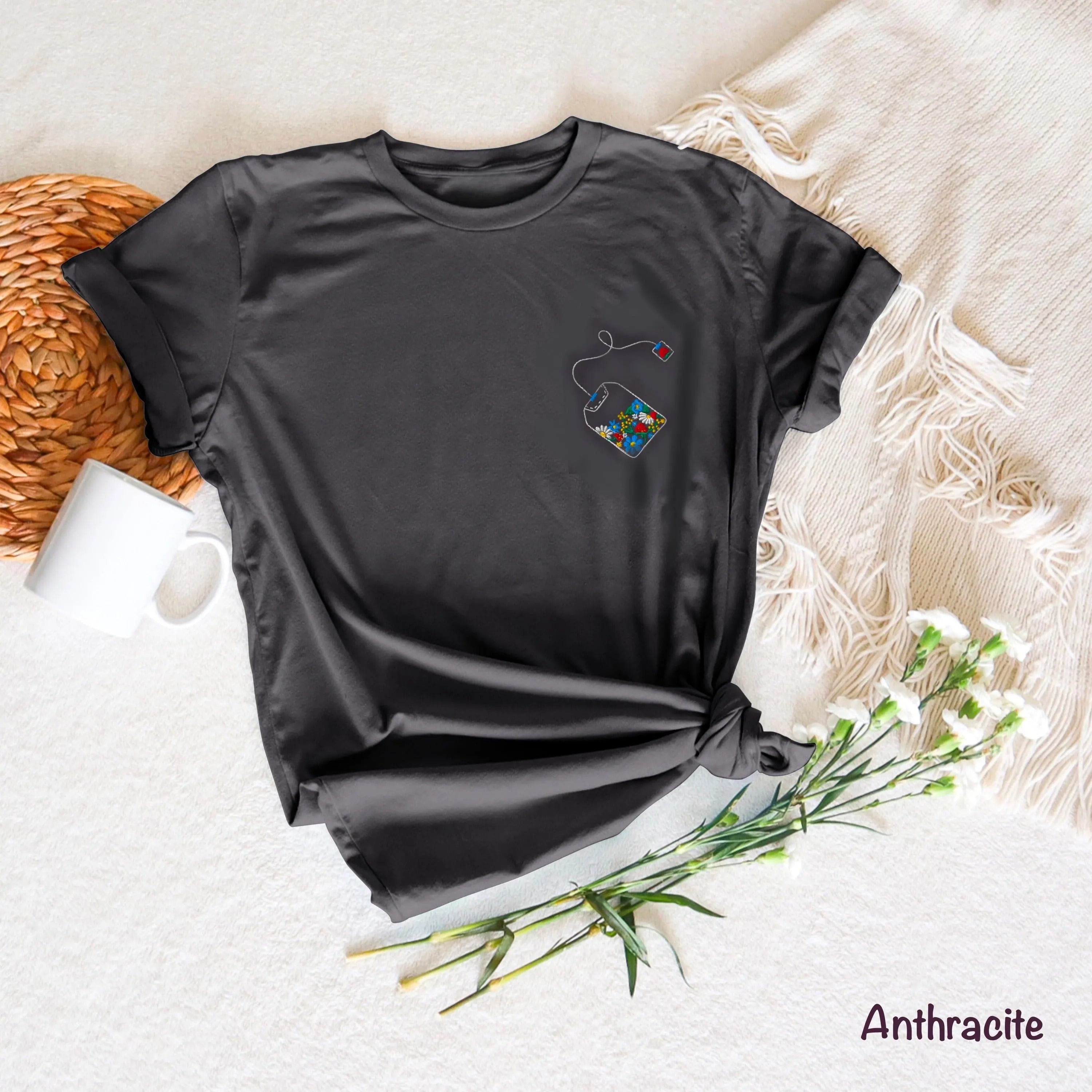 Plant Based - Hand Embroidered T-Shirt Plant Based - Hand Embroidered T-Shirt
